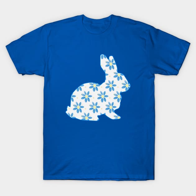 CUTE Easter Bunny Blue T-Shirt by SartorisArt1